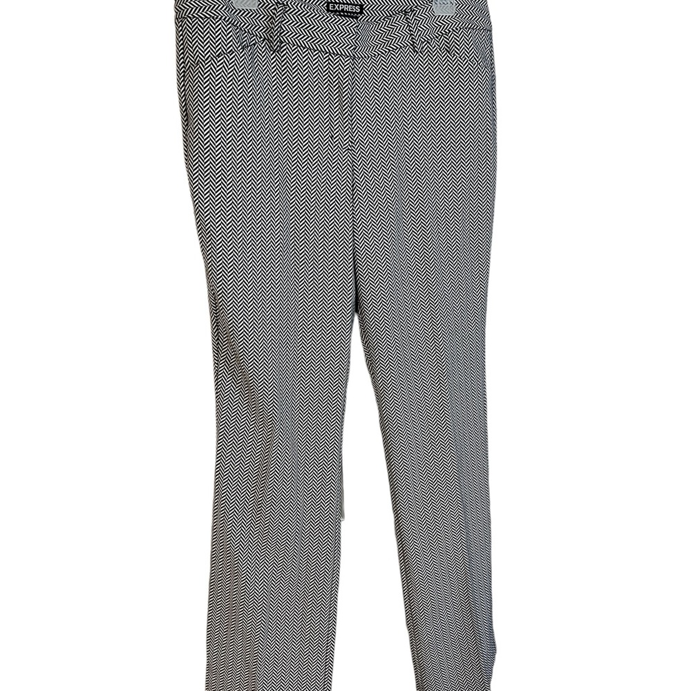 A pair of Express black and white pants in size 10 - Picture 2 of 7